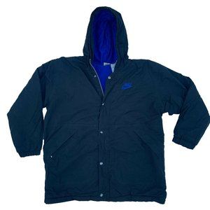 Nike Solid Button Down Hoodie Long Sleeves Jacket 